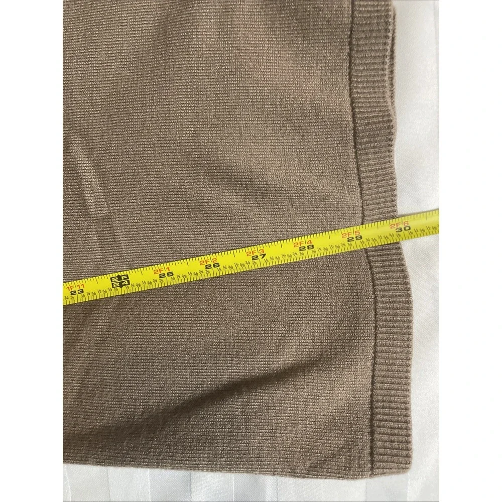 Splendid Taupe Knit Wide Leg Ribbed Sweater Lounge Pants Women's Size Large